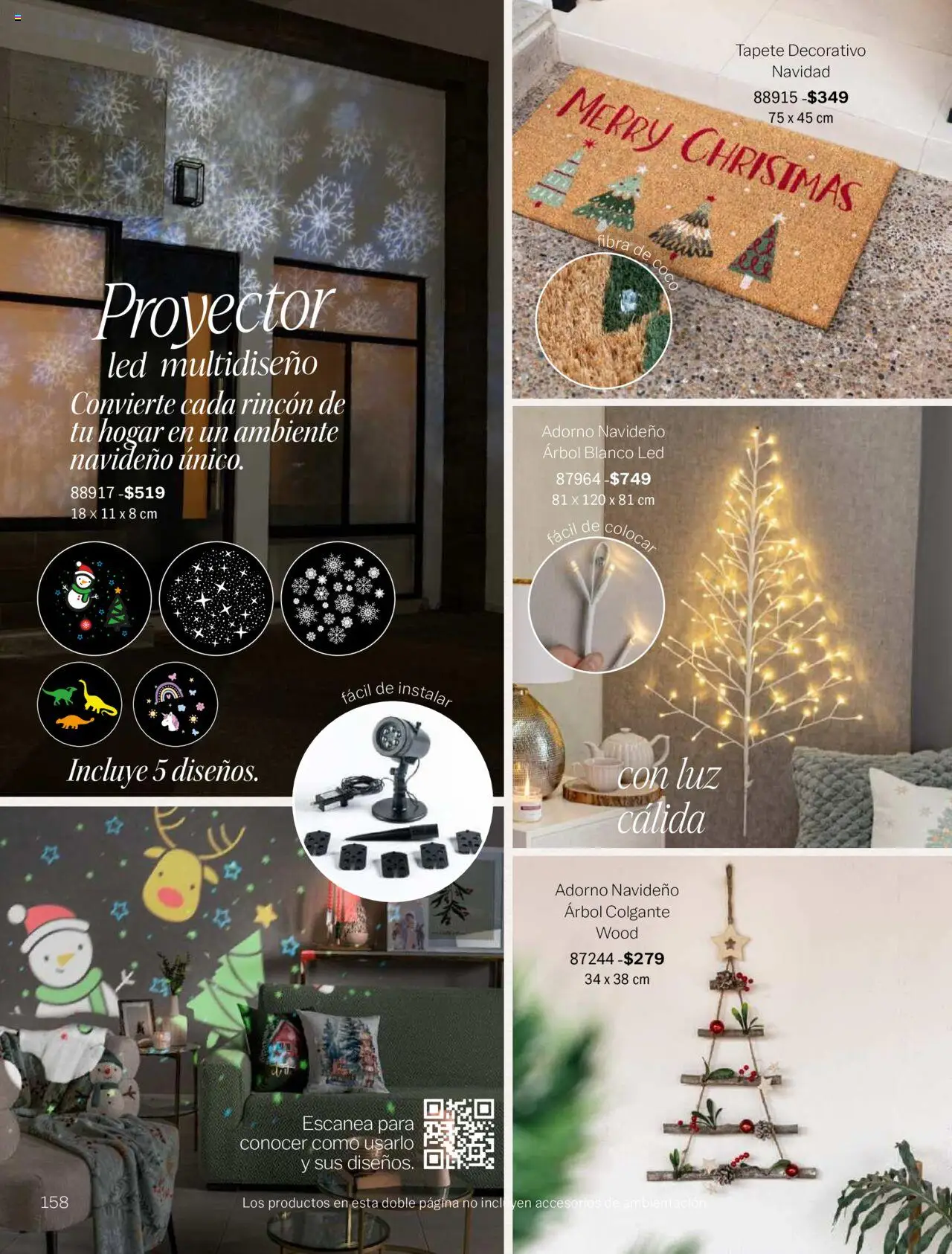 Nuevas ofertas de Vianney válidas en toda la República Mexicana desde el 15.08.2025. ¡Encuentra las mejores ofertas en Vianney - Catálogo Invierno! | Página: 160 | Productos: Proyector, Tapete