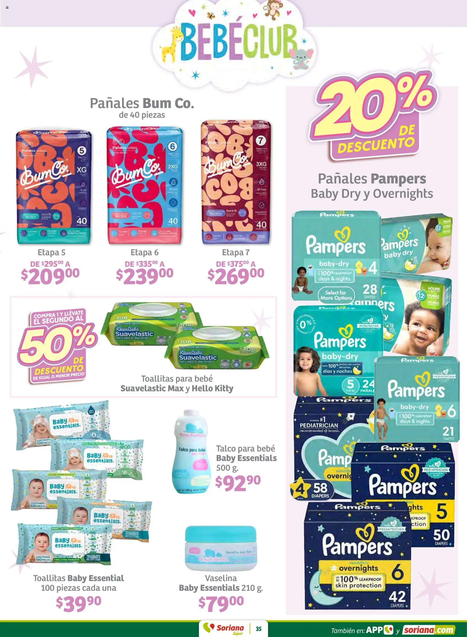 Nuevas ofertas de Soriana válidas en toda la República Mexicana desde el 12.02.2026. ¡Encuentra las mejores ofertas en Soriana - Preciazazaso Súper: Edo Mex, Gro, Hgo, Mor, Pue, Qto, Tlax, Ver! | Página: 35 | Productos: Pañales