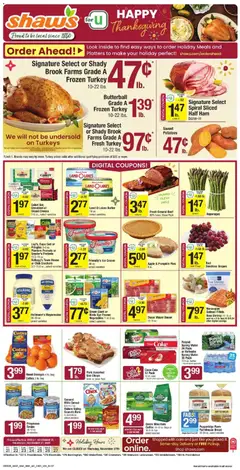 Preview of Shaw's weekly ads valid from 21.11.2025