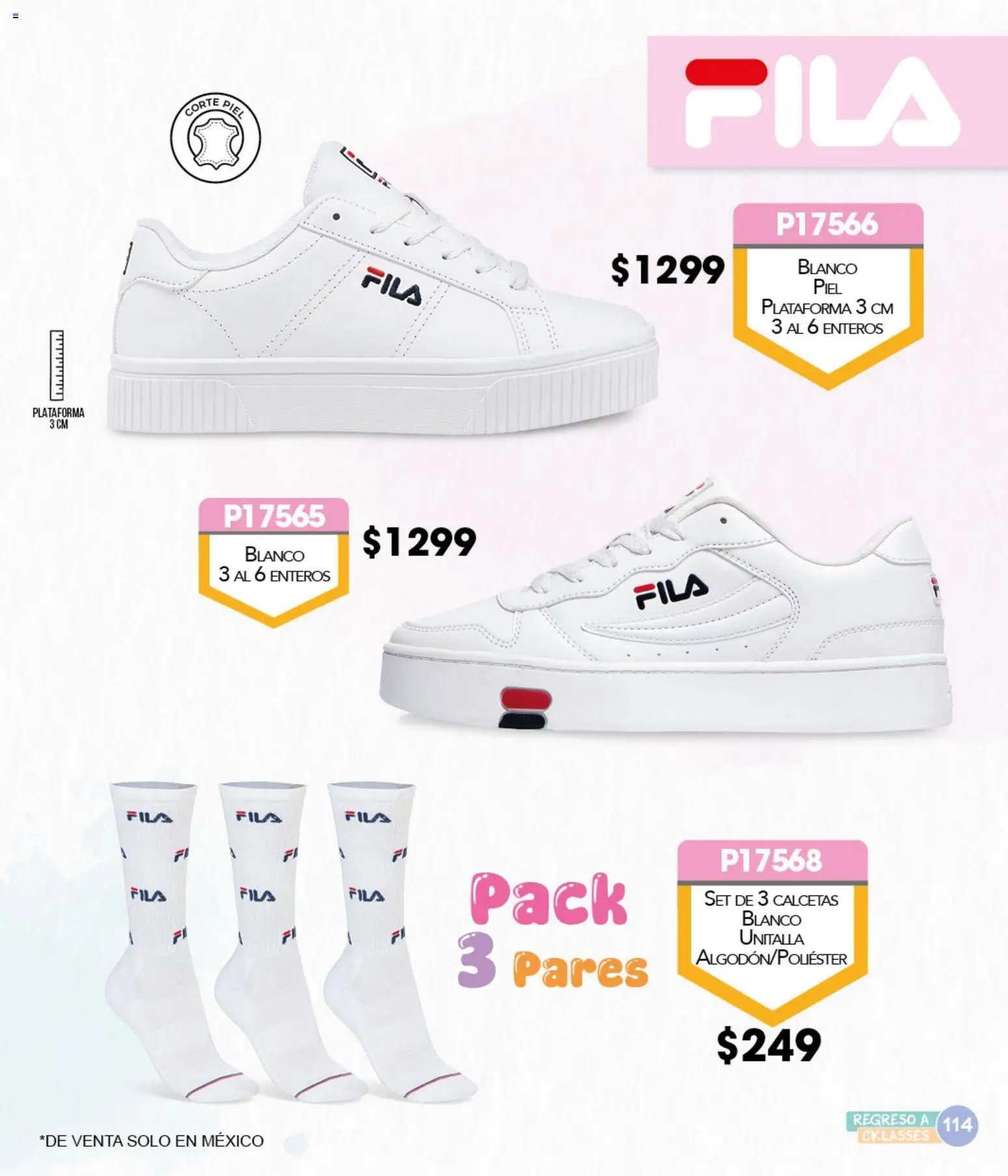 Nuevas ofertas de Cklass válidas en toda la República Mexicana desde el 05.12.2025. ¡Encuentra las mejores ofertas en Cklass catálogo Especial Regreso a Clases! | Página: 115 | Productos: Calcetas, Pila