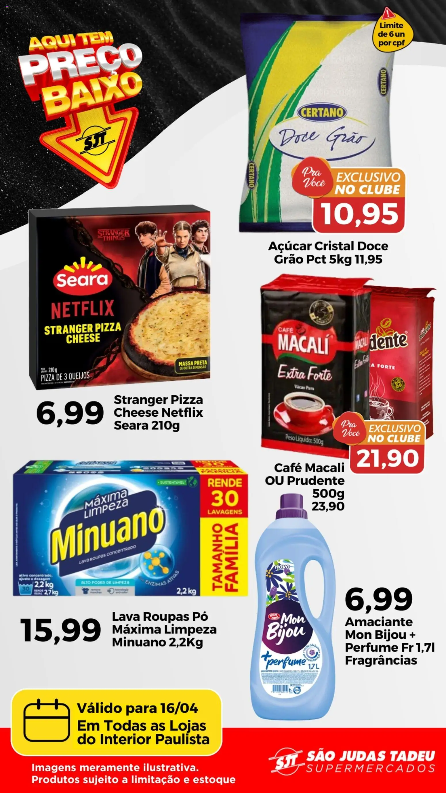 São Judas Tadeu Folheto - válido de 16.04.2026 | Página: 1 | Produtos: Perfume, Pó, Roupas, Massa