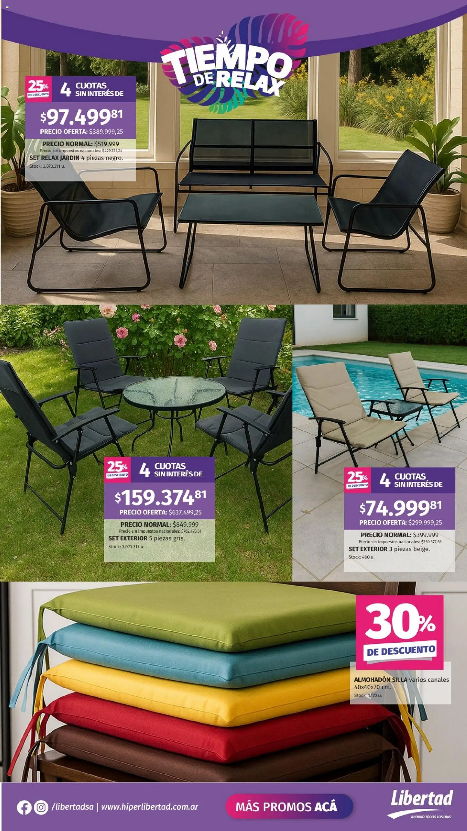 Hipermercado Libertad - Tiempo Relax │ válido desde el 14.11.2025 | Página: 6 | Productos: Almohadon, Silla