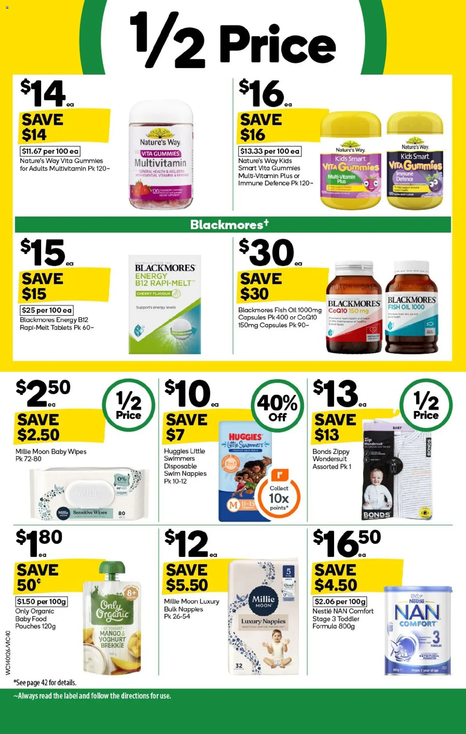 Woolworths catalogue - valid from 14.01.2026 | Page: 40 | Products: Fish, Mango, Multivitamin, Tablets