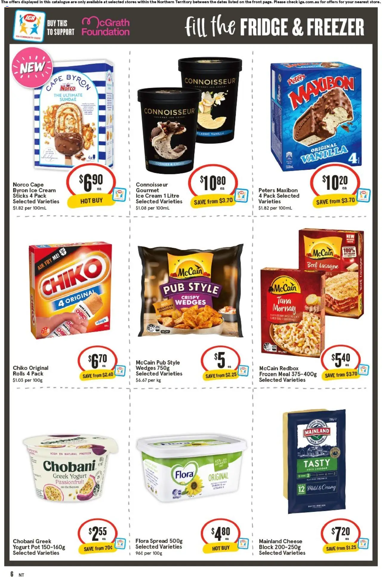 IGA catalogue - valid from 17.09.2025 | Page: 6 | Products: Passionfruit, Ice cream, Tuna, Foundation