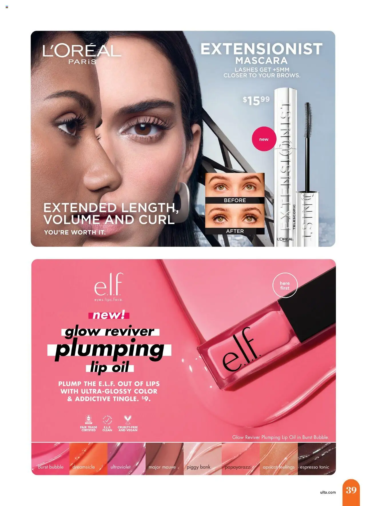 Ulta Beauty Weekly Ad - valid from 05.10.2025 | Page: 39 | Products: Mascara, Oil