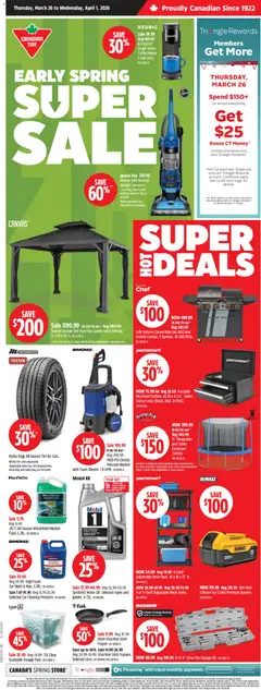 Preview of Canadian Tire weekly flyer from shop Canadian Tire valid from 26.03.2026