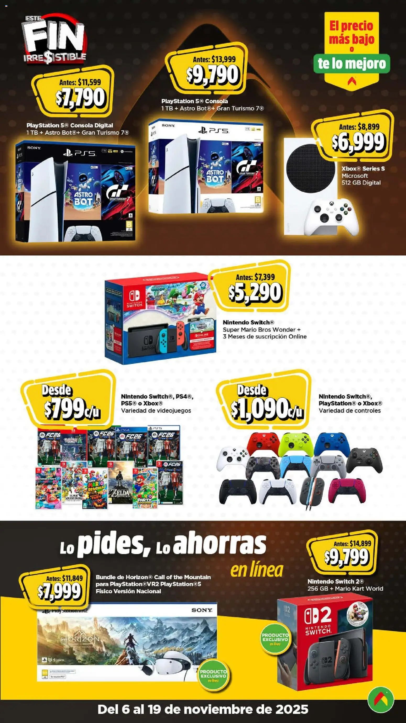 Nuevas ofertas de Bodega Aurrerá válidas en toda la República Mexicana desde el 06.11.2025. ¡Encuentra las mejores ofertas en Bodega Aurrerá Buen Fin ! | Página: 8 | Productos: Playstation, Té, Xbox