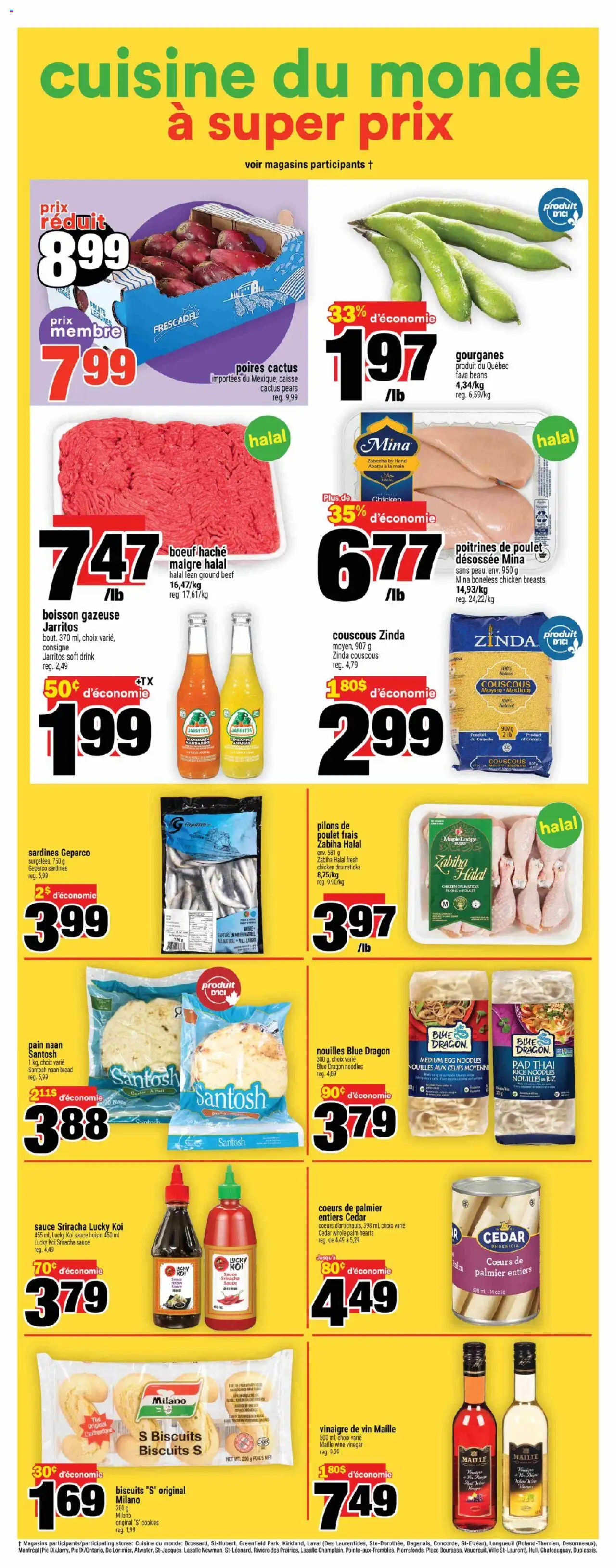 Super C flyer valid from 07.08.2025 | Page: 4 | Products: Rice, Noodles, Bread, Chicken