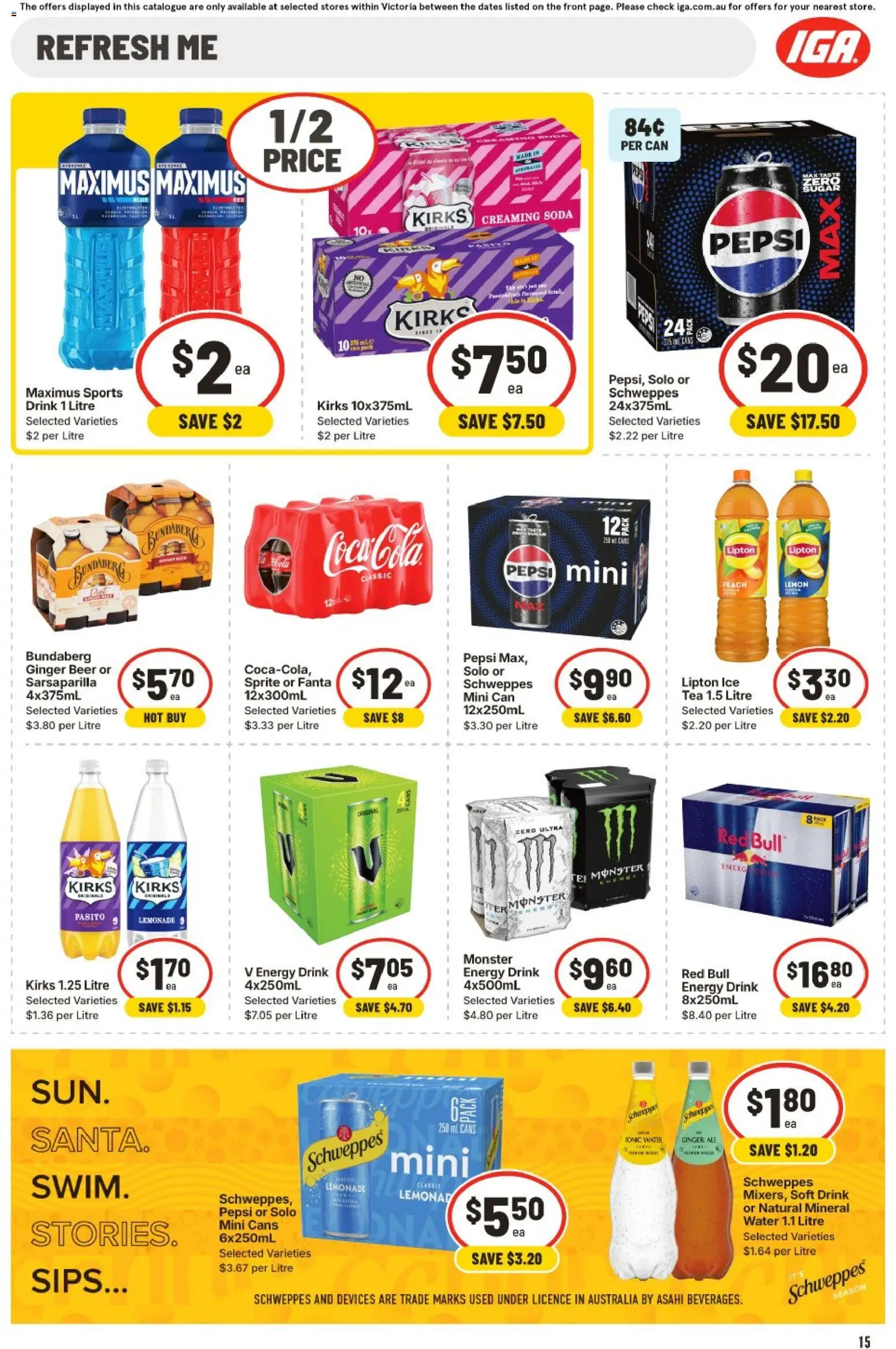 IGA catalogue - valid from 24.12.2025 | Page: 18 | Products: Ginger, Tea, Water, Peach