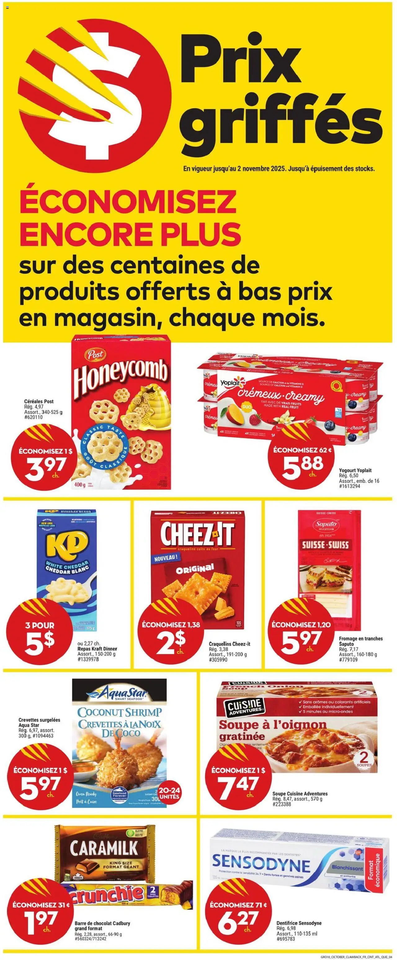 Giant Tiger flyer valid from 08.10.2025 | Page: 6 | Products: Toothpaste, Cheese, Yogurt, Chocolate