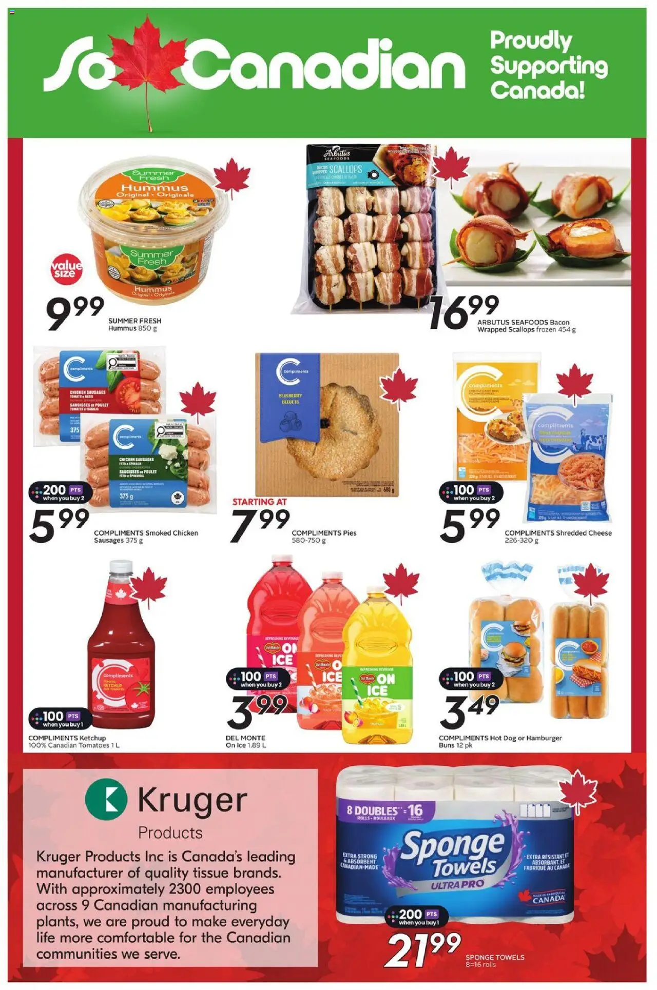 Sobeys flyer valid from 31.07.2025 | Page: 17 | Products: Ketchup, Sponge, Chicken, Tomatoes