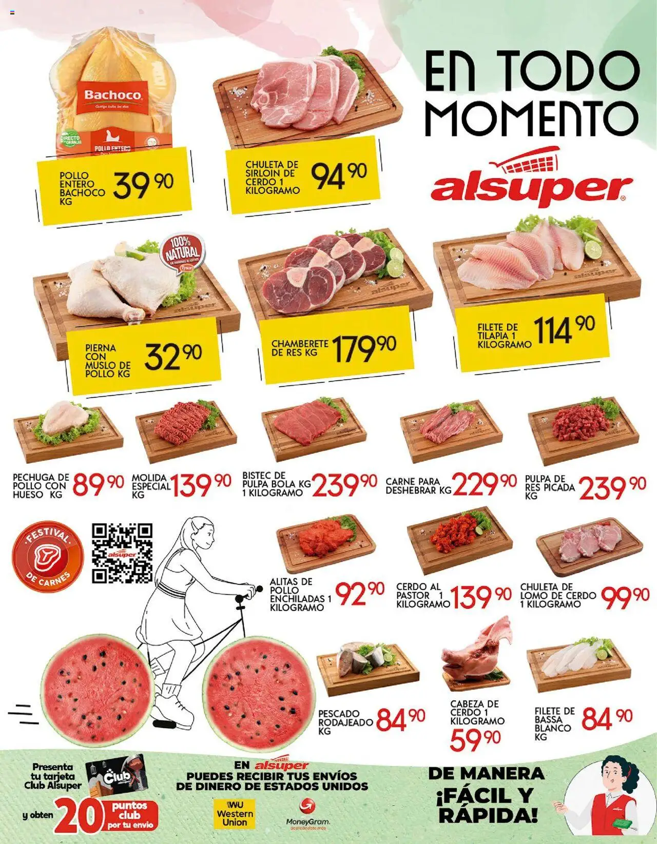Nuevas ofertas de Alsuper válidas en toda la República Mexicana desde el 07.10.2025. ¡Encuentra las mejores ofertas en Alsuper - Folleto Zacatecas! | Página: 8 | Productos: Pollo, Cerdo, Res
