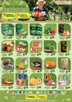 Comercial Esperança Folheto - válido de 22.07.2025 | Página: 1 | Produtos: Maracujá, Berinjela, Manteiga, Uvas