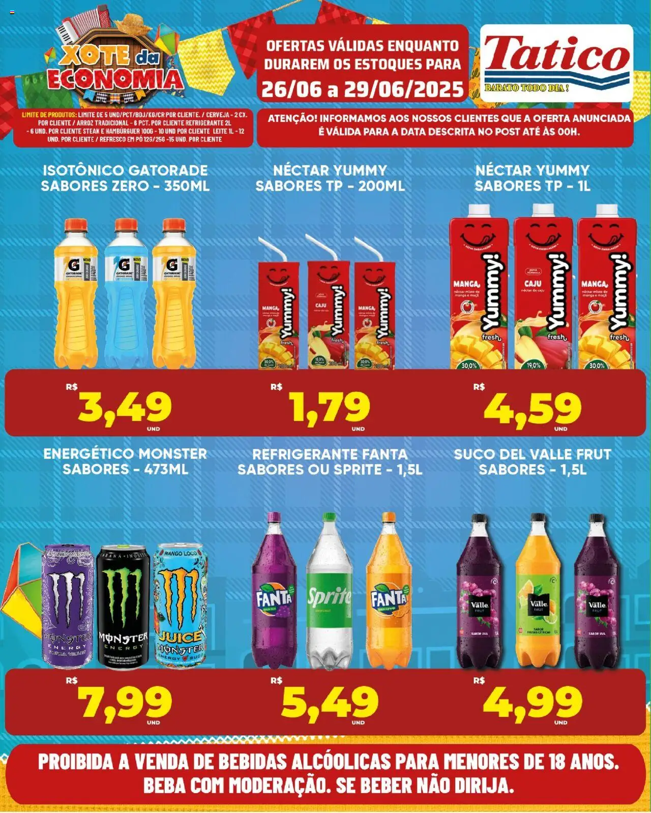 Tatico Folheto - válido de 30.06.2025 | Página: 41 | Produtos: Refresco, Arroz, Hambúrguer, Monster