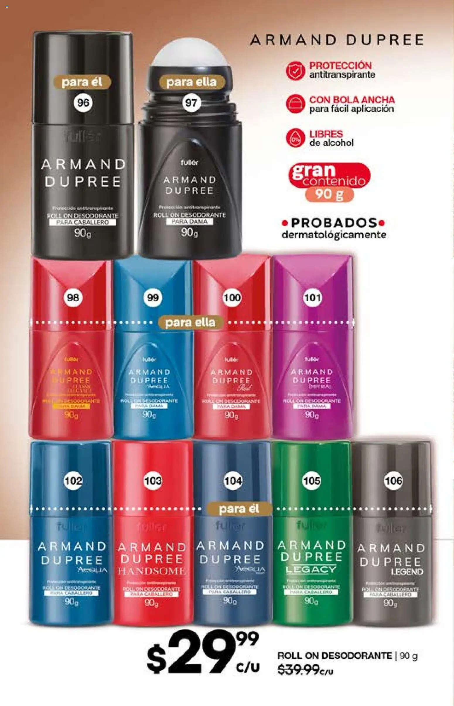 Nuevas ofertas de Fuller válidas en toda la República Mexicana desde el 29.04.2026. ¡Encuentra las mejores ofertas en Fuller campaña 2 2026! | Página: 44 | Productos: Desodorante, Antitranspirante