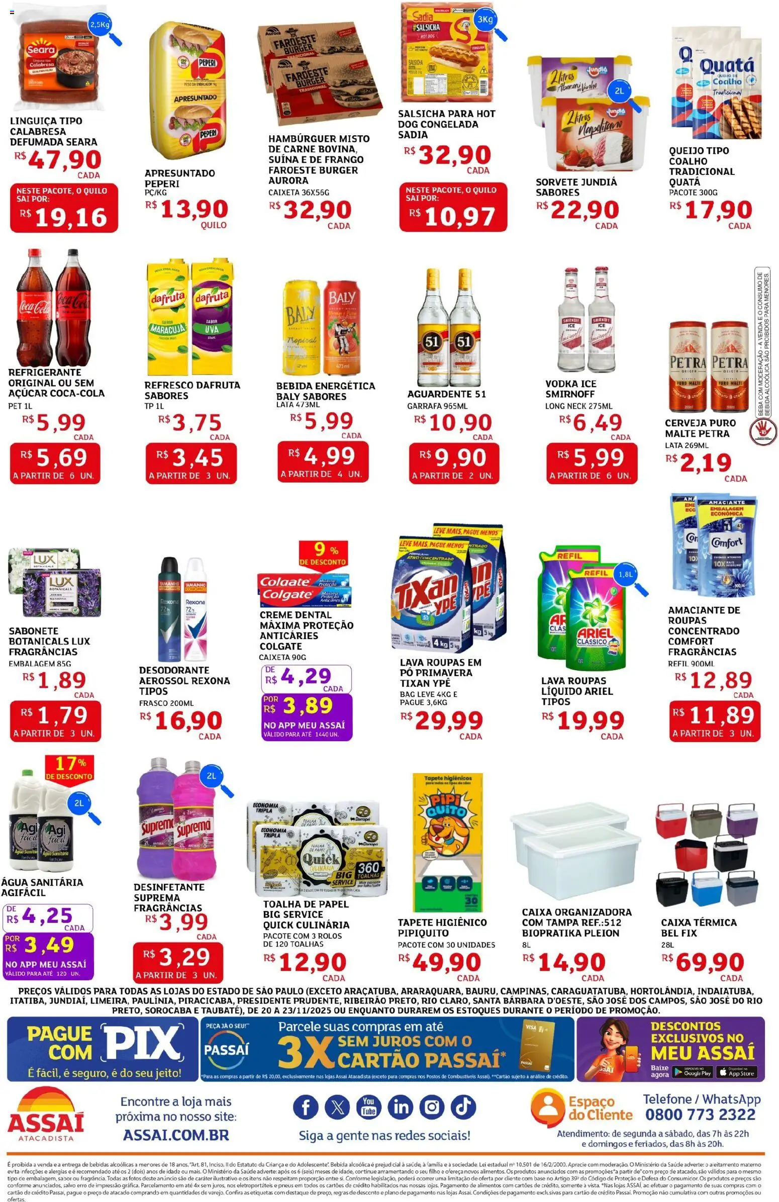 Assaí Atacadista Folheto - válido de 20.11.2025 | Página: 2 | Produtos: Desodorante, Caixa, Vinho, Sorvete