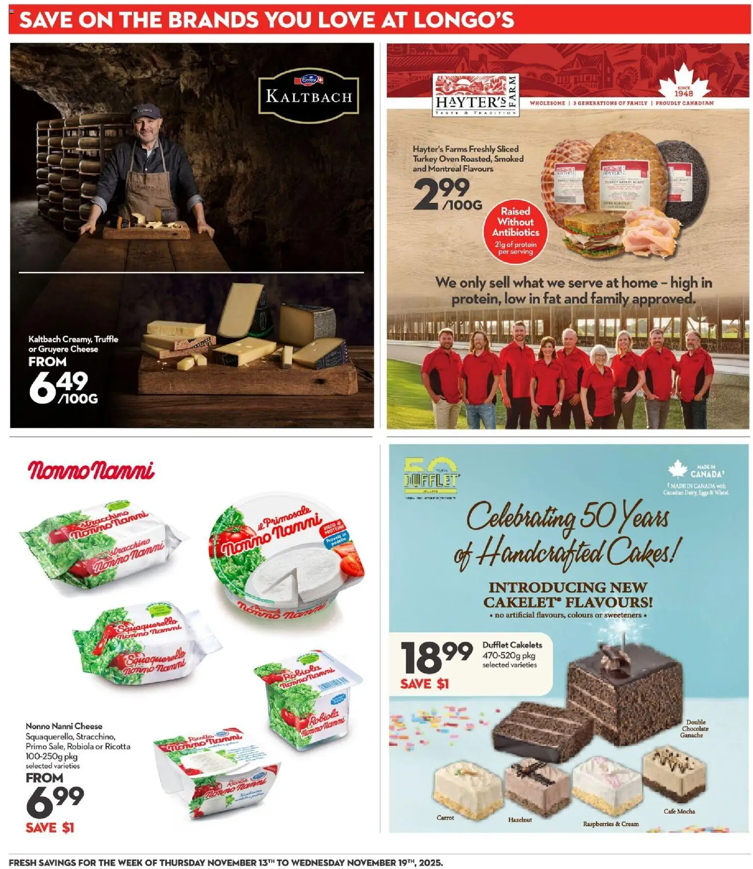 Longo's flyer valid from 13.11.2025 | Page: 20 | Products: Oven, Cheese, Eggs, Chocolate
