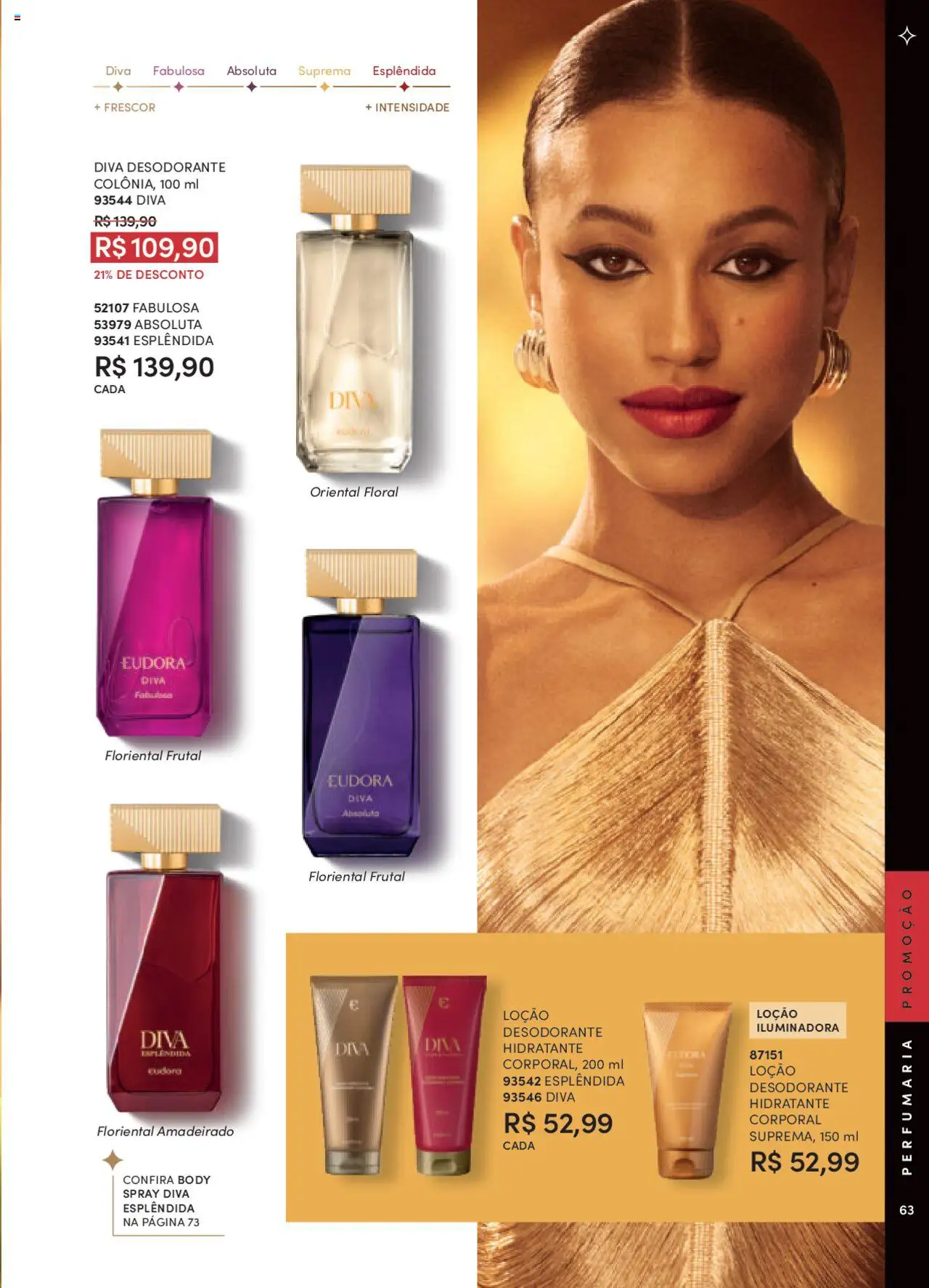Eudora Folheto - válido de 08.09.2025 | Página: 63 | Produtos: Desodorante, Body