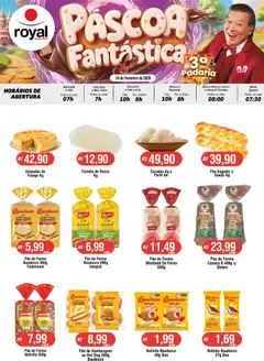 Royal Supermercados - Ofertas Padaria - Pré-Visualização do folheto da loja Royal Supermercados, válido de 24.02.2026