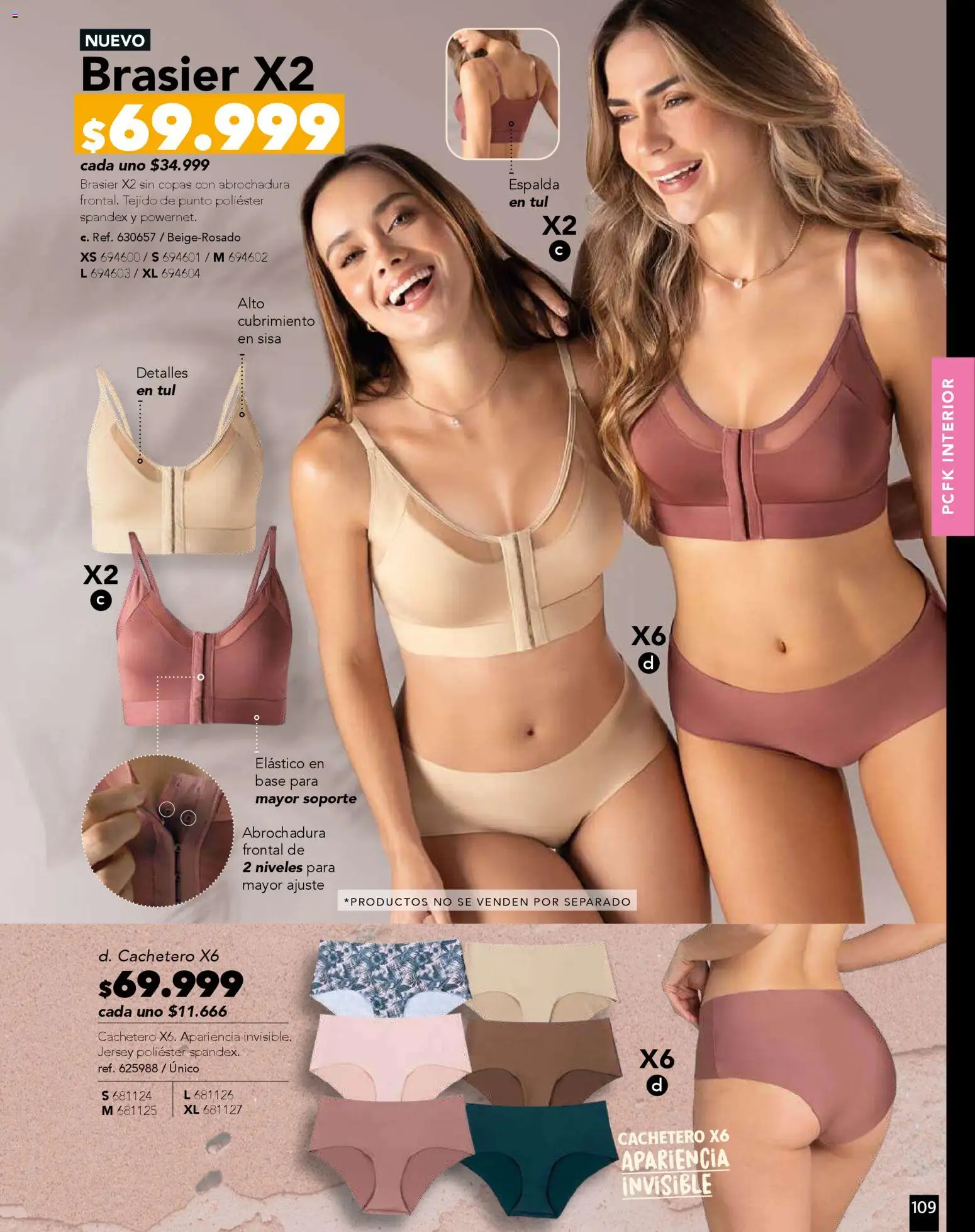 Pacifika revista - valida desde el 01.11.2025 | Página: 109 | Productos: Brasier, Cachetero