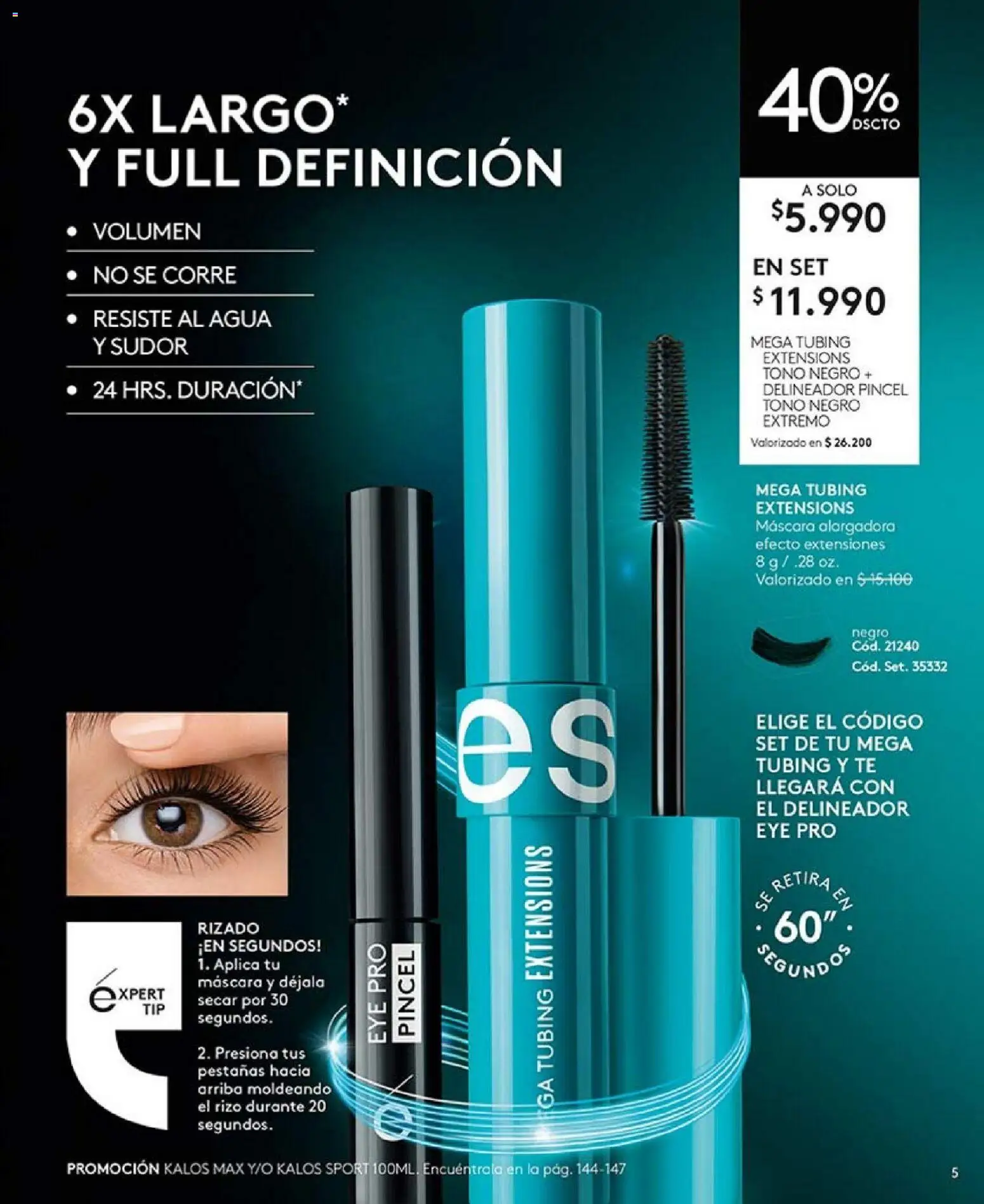 Catálogo Ésika Campaña 2 │ válido desde el 15.01.2026 | Página: 5 | Productos: Agua, Máscara, Delineador, Pincel