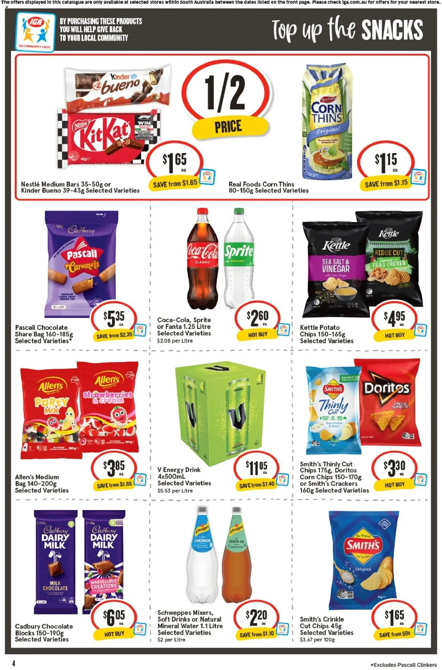 IGA catalogue - valid from 28.01.2026 | Page: 4 | Products: Dairy, Energy drink, Chocolate, Ginger