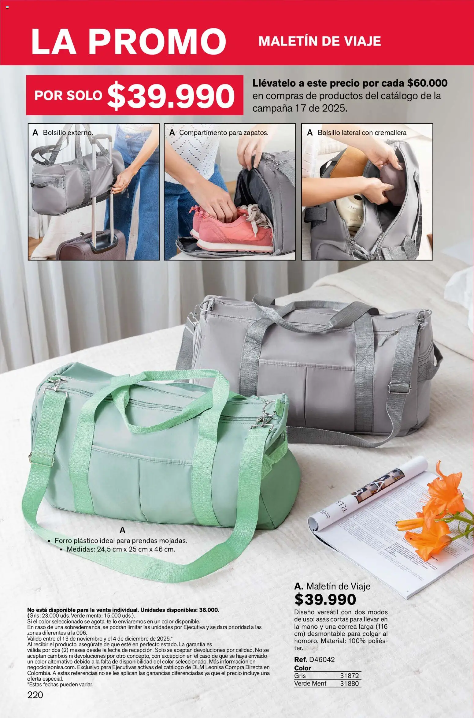 Leonisa revista - valida desde el 13.11.2025 | Página: 220 | Productos: Té, Caso, Maletin