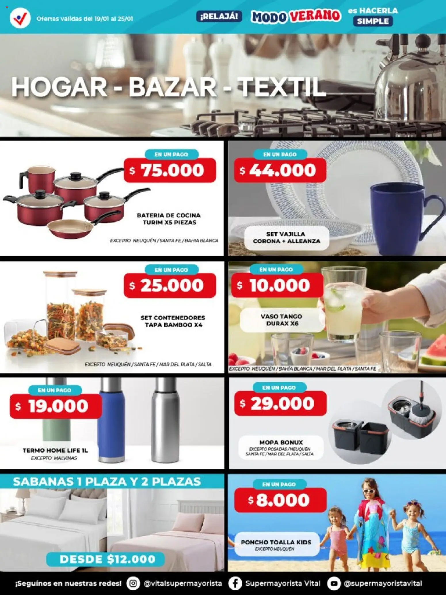 Vital - Especial de nonfood │ válido desde el 19.01.2026 | Página: 4 | Productos: Toalla, Mopa, Cocina, Batería