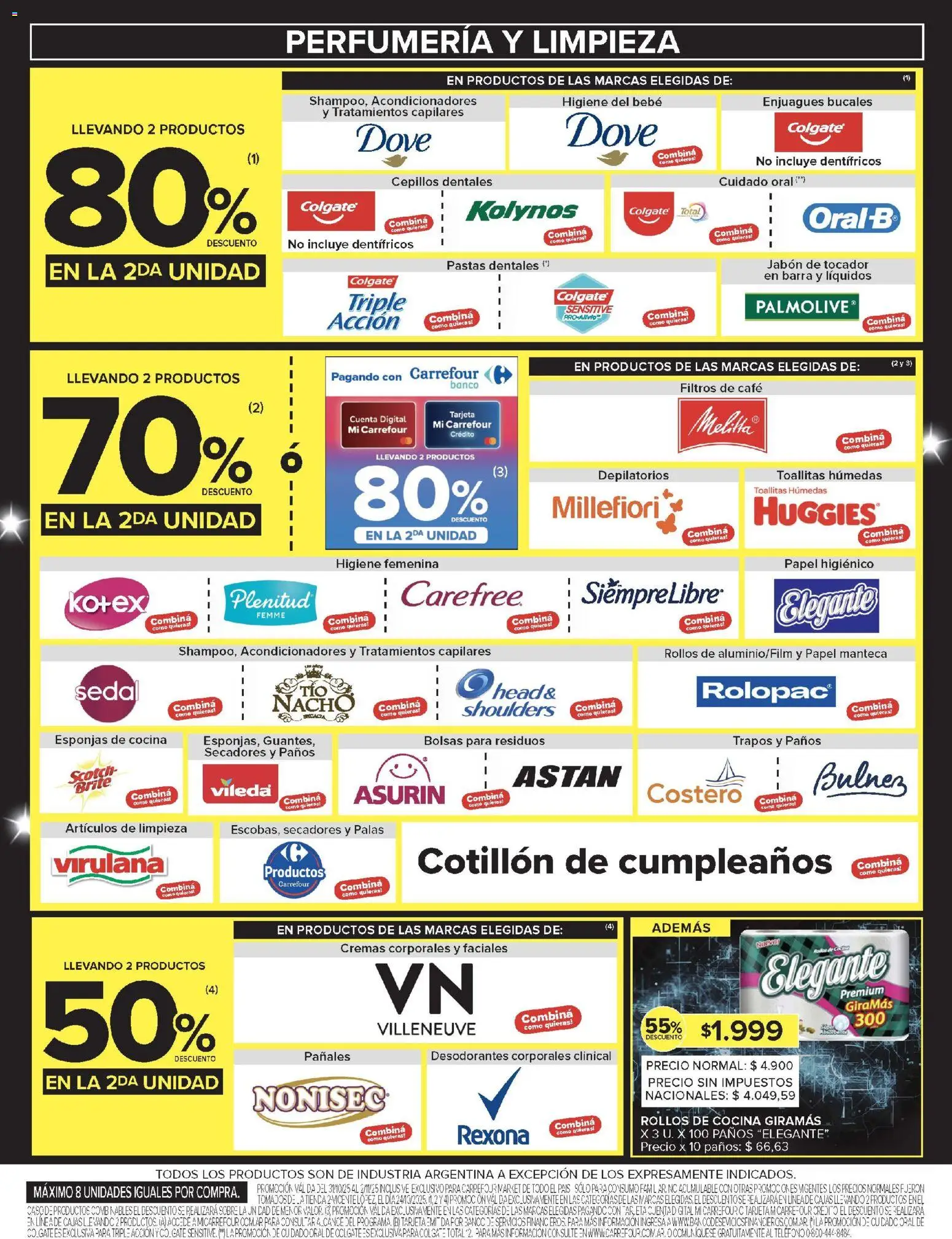 Carrefour Market Catálogo Catamarca │ válido desde el 31.10.2025 | Página: 7 | Productos: Teléfono, Papel higiénico, Sobre, Toallitas húmedas