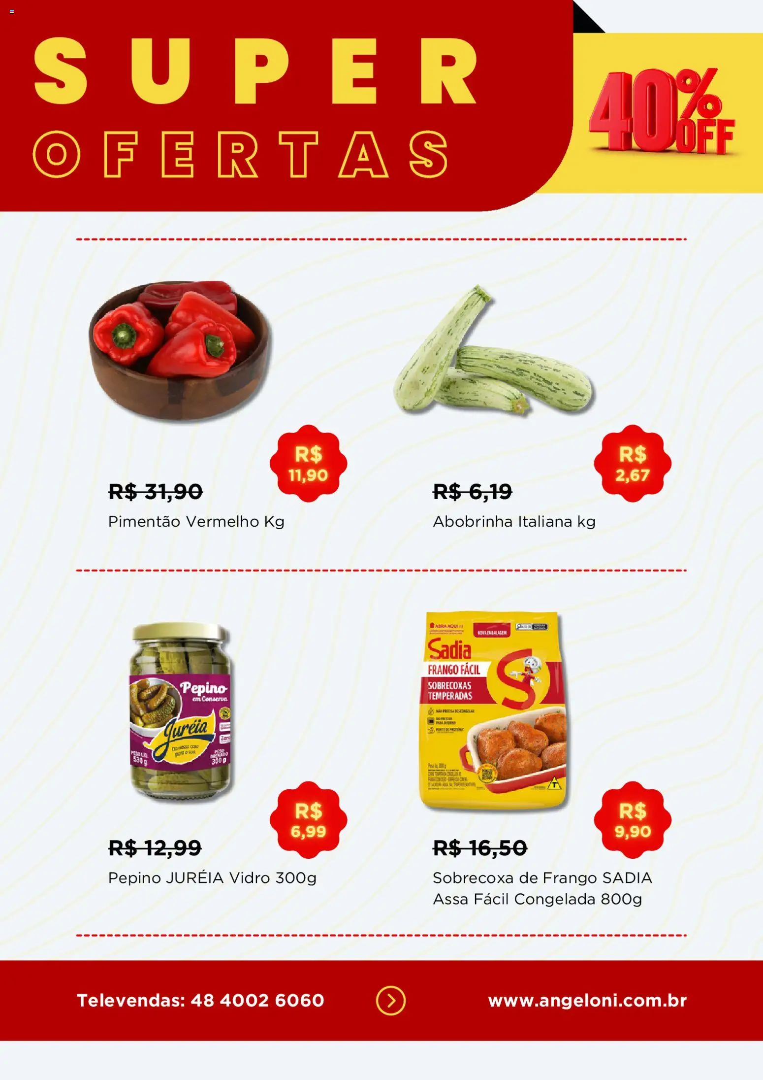 Angeloni Folheto - válido de 22.01.2026 | Página: 2 | Produtos: Abobrinha, Pimentão, Frango