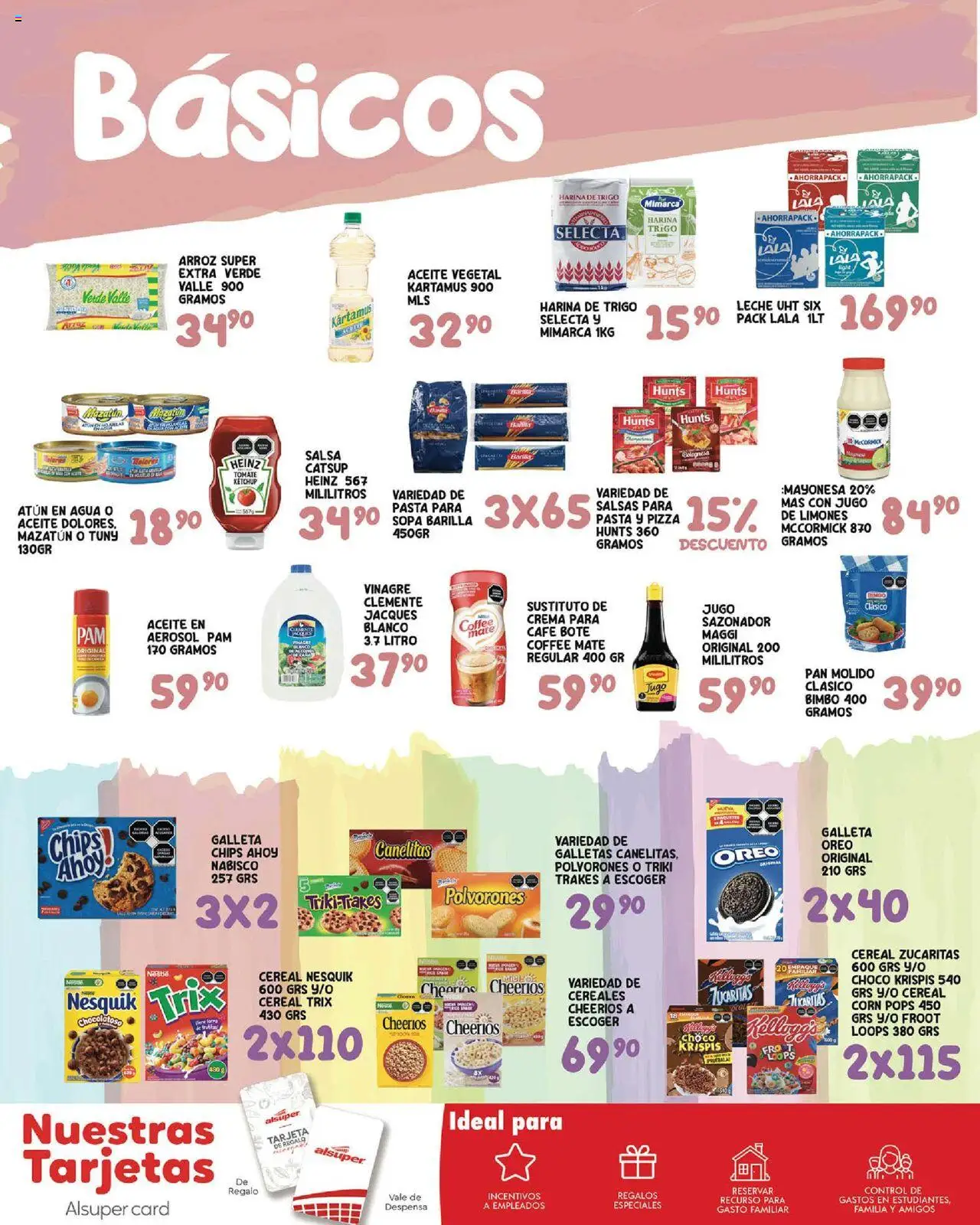 Nuevas ofertas de Alsuper válidas en toda la República Mexicana desde el 15.08.2025. ¡Encuentra las mejores ofertas en Alsuper - Folleto - Zacatecas! | Página: 6 | Productos: Mayonesa, Agua, Leche, Arroz