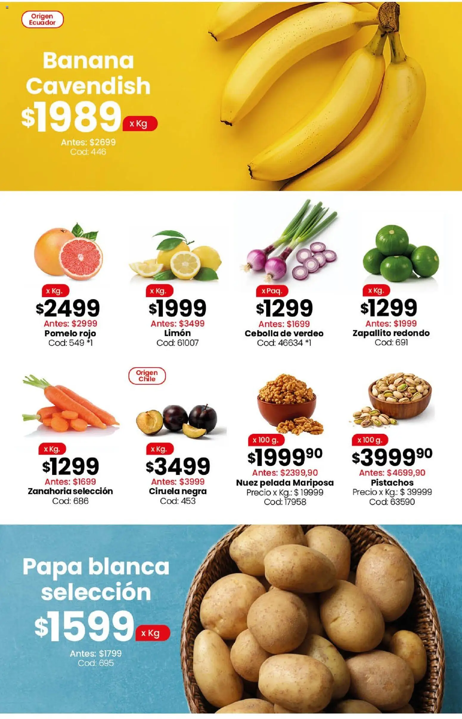 Coto - Ofertas │ válido desde el 20.04.2026 | Página: 3 | Productos: Banana, Papa, Nuez, Zanahoria