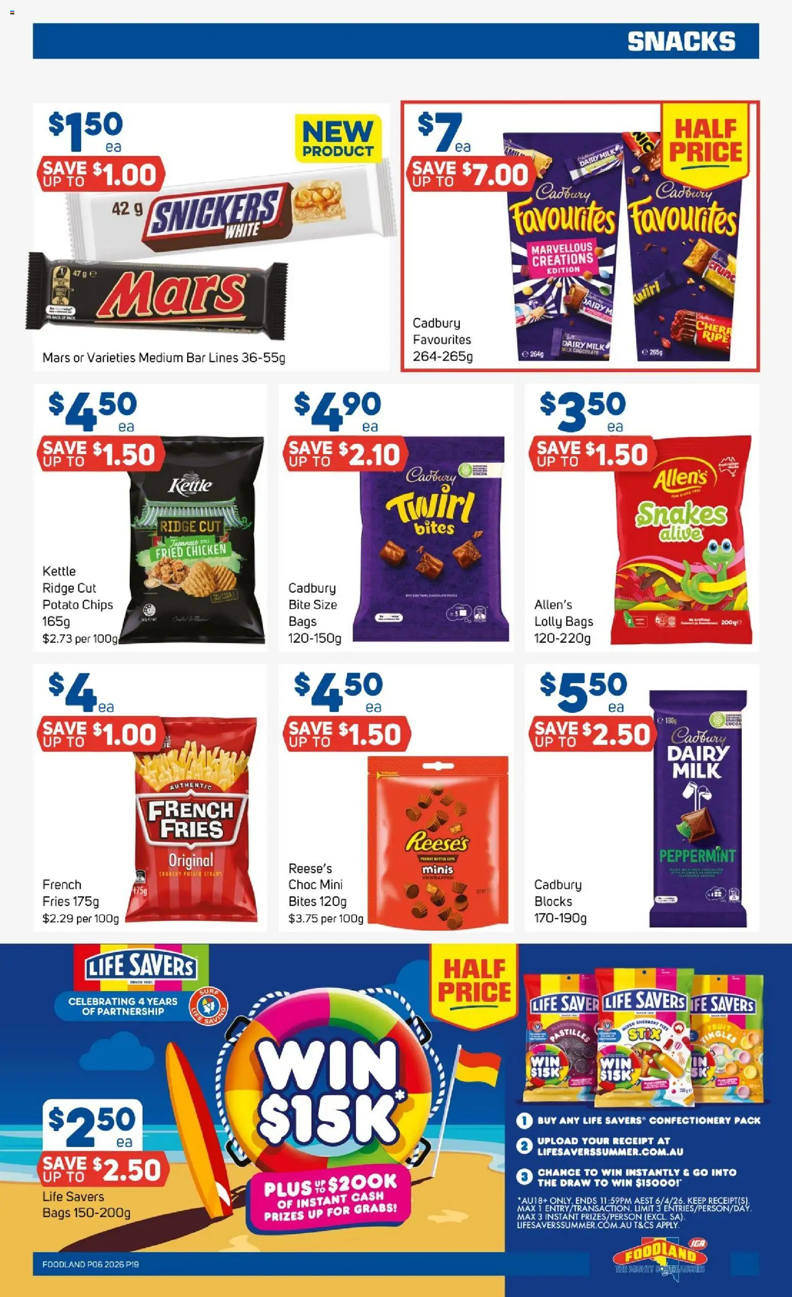 Foodland catalogue - valid from 04.02.2026 | Page: 19 | Products: Milk, Chicken, Chips, Kettle