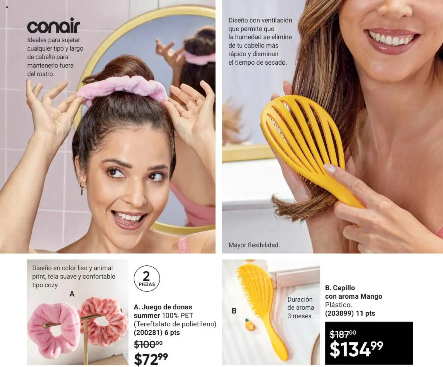 Nuevas ofertas de AVON válidas en toda la República Mexicana desde el 08.05.2026. ¡Encuentra las mejores ofertas en AVON Casa & Estilo 8 2026! | Página: 131 | Productos: Cepillo, Mango, Juego
