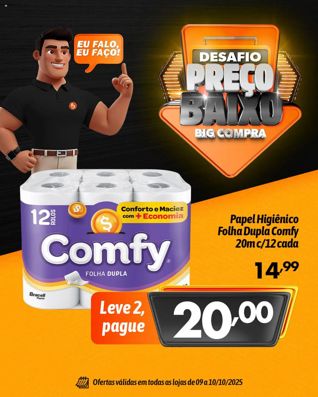Big Compra Folheto - válido de 09.10.2025 | Página: 6 | Produtos: Baixo, Papel higiênico