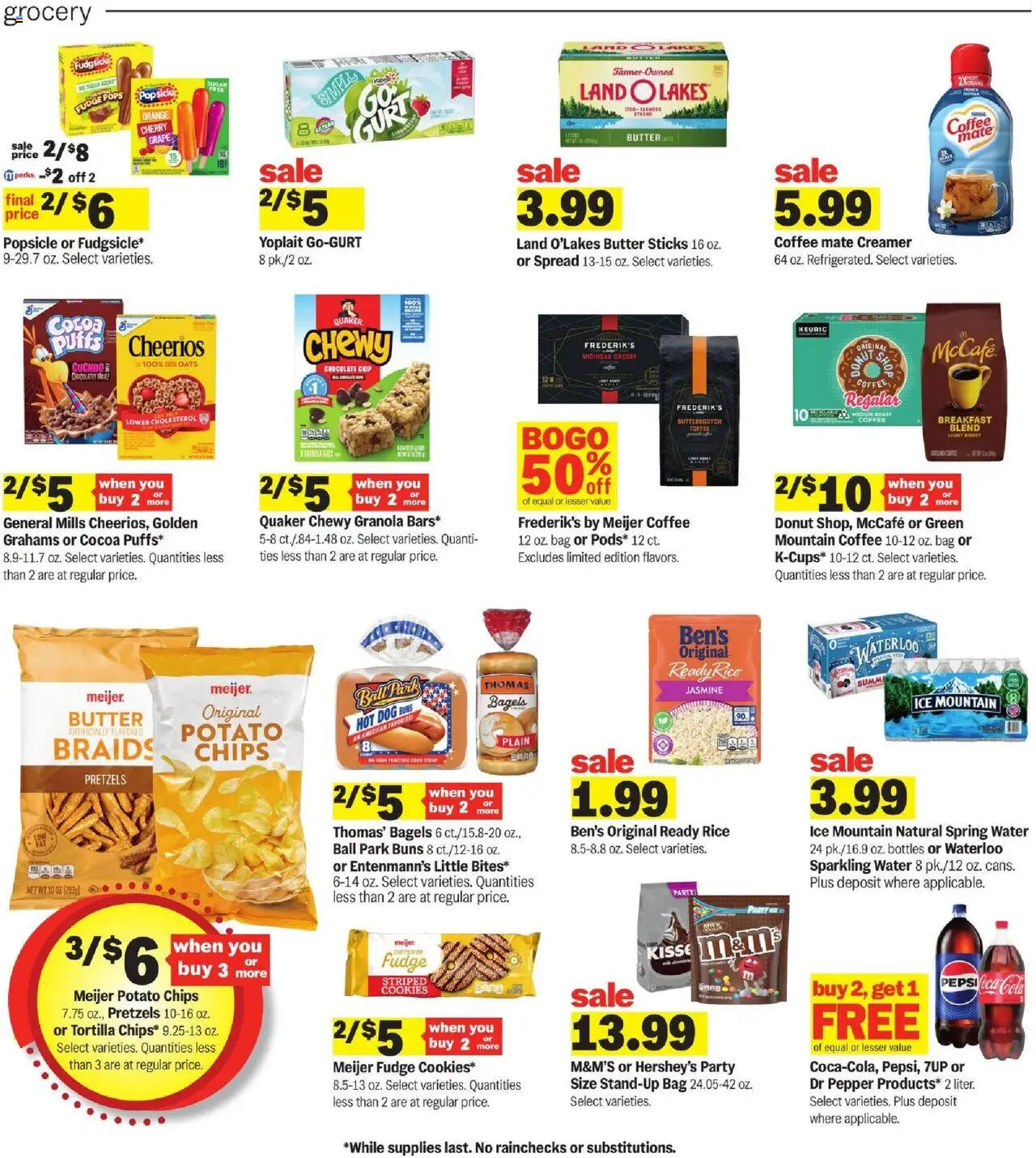 Meijer Weekly Ad - valid from 24.08.2025 | Page: 3 | Products: Chocolate, Water, Sugar, Pepper