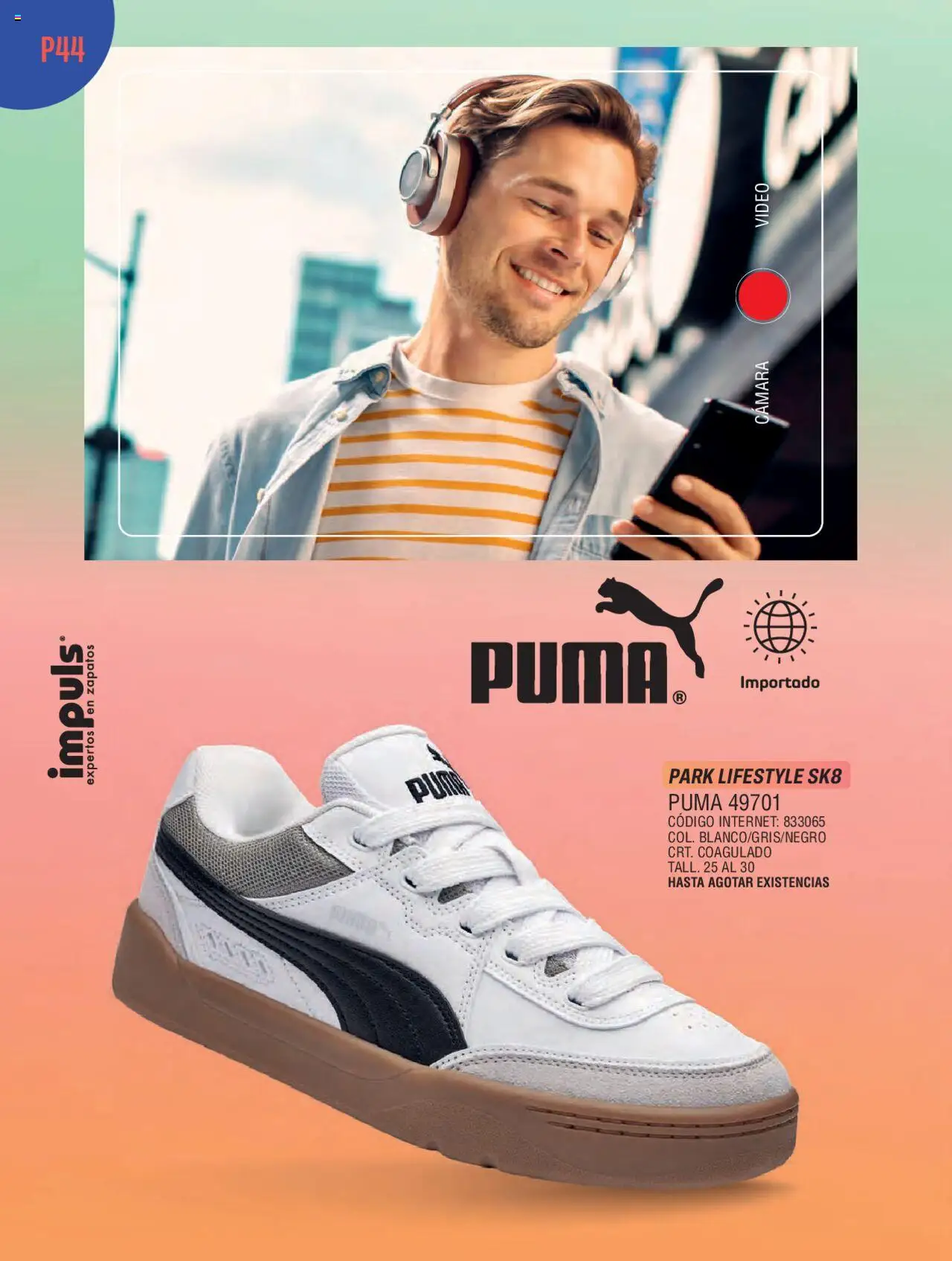 Nuevas ofertas de Impuls válidas en toda la República Mexicana desde el 03.04.2025. ¡Encuentra las mejores ofertas en Impuls catálogo Urbansport! | Página: 46 | Productos: Zapatos, Cámara, Video