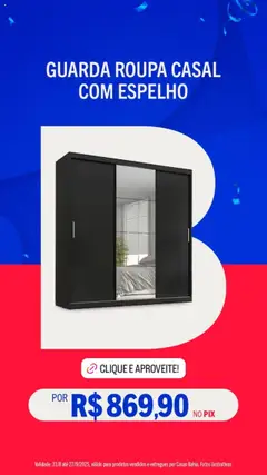 Casas Bahia Folheto - válido de 31.08.2025 | Página: 19 | Produtos: Espelho