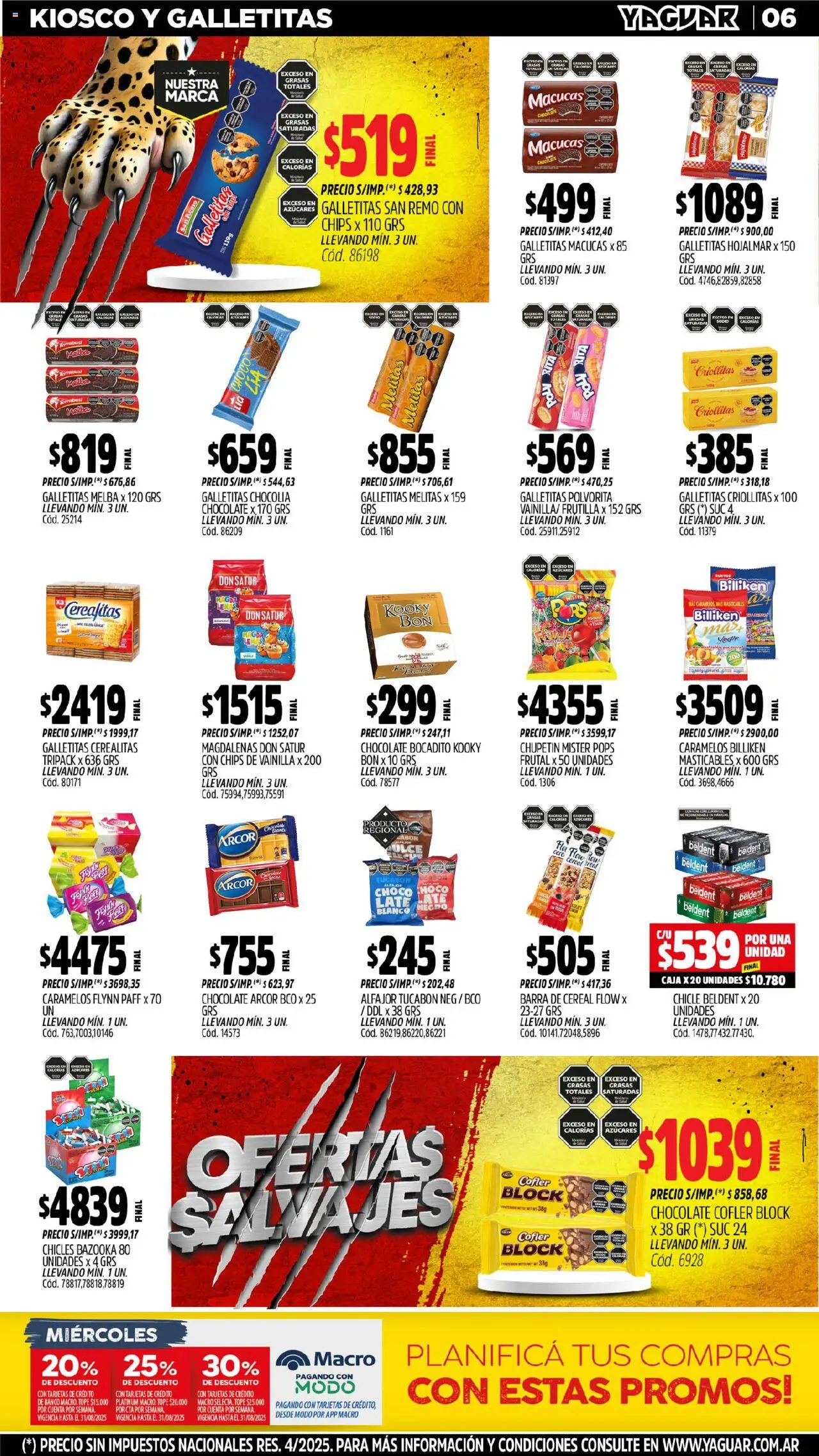 Yaguar - Córdoba │ válido desde el 04.08.2025 | Página: 6 | Productos: Frutilla, Caja, Jabón, Alfajor