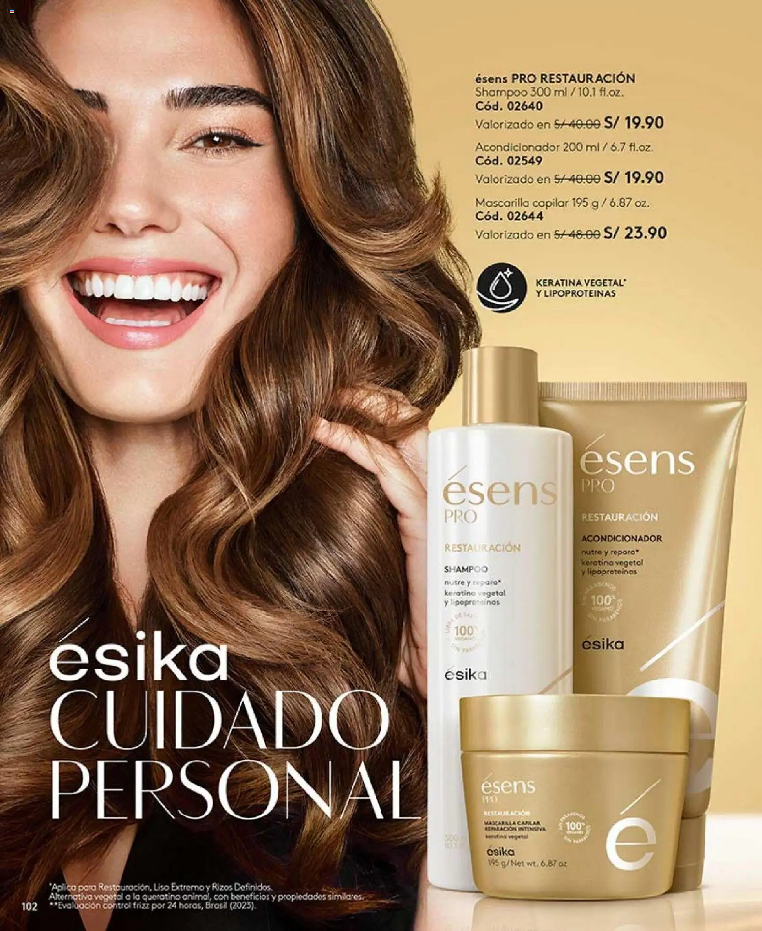 Catálogo Ésika válido desde 27.12.2025 | Página: 102 | Productos: Shampoo, Acondicionador