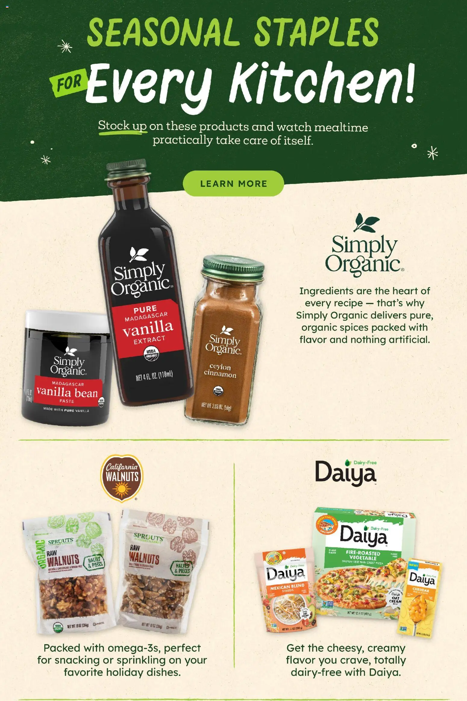 Sprouts Monthly Ad - valid from 03.12.2025 | Page: 6 | Products: Cream, Spices, Watch, 2人掛けソファ