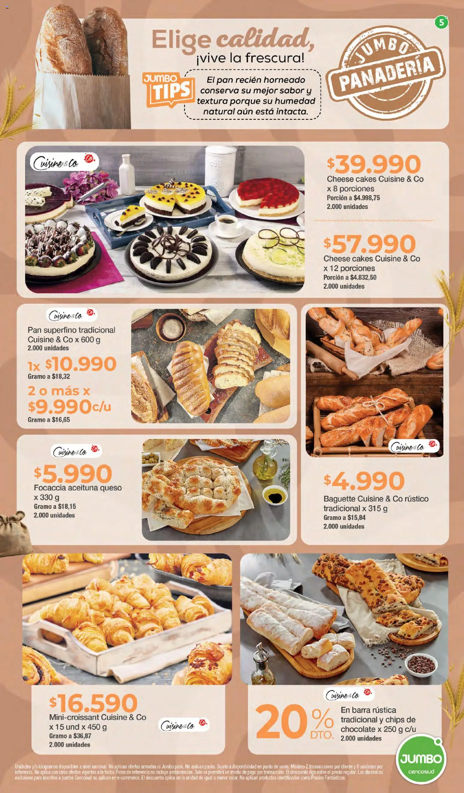 Jumbo revista - valida desde el 15.01.2026 | Página: 5 | Productos: Sobre, Panadería, Pan, Chocolate