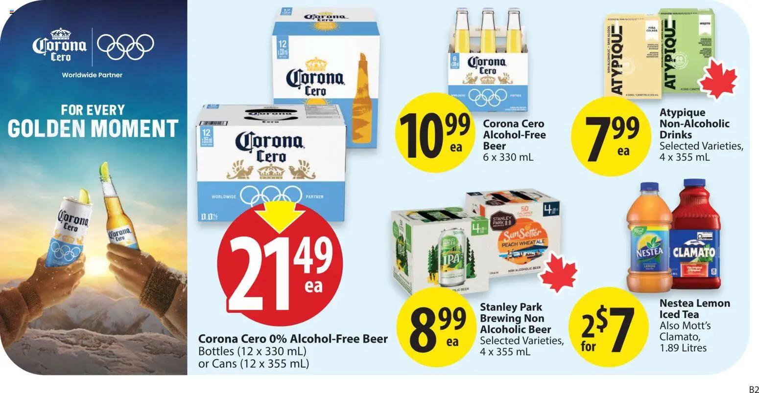 Save on foods flyer valid from 12.02.2026 | Page: 17 | Products: Tea, Beer
