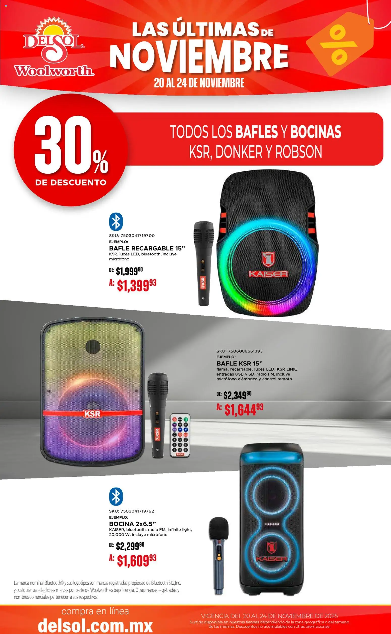 Nuevas ofertas de Del Sol y Woolworth válidas en toda la República Mexicana desde el 20.11.2025. ¡Encuentra las mejores ofertas en Del Sol y Woolworth Buen Fin ! | Página: 4