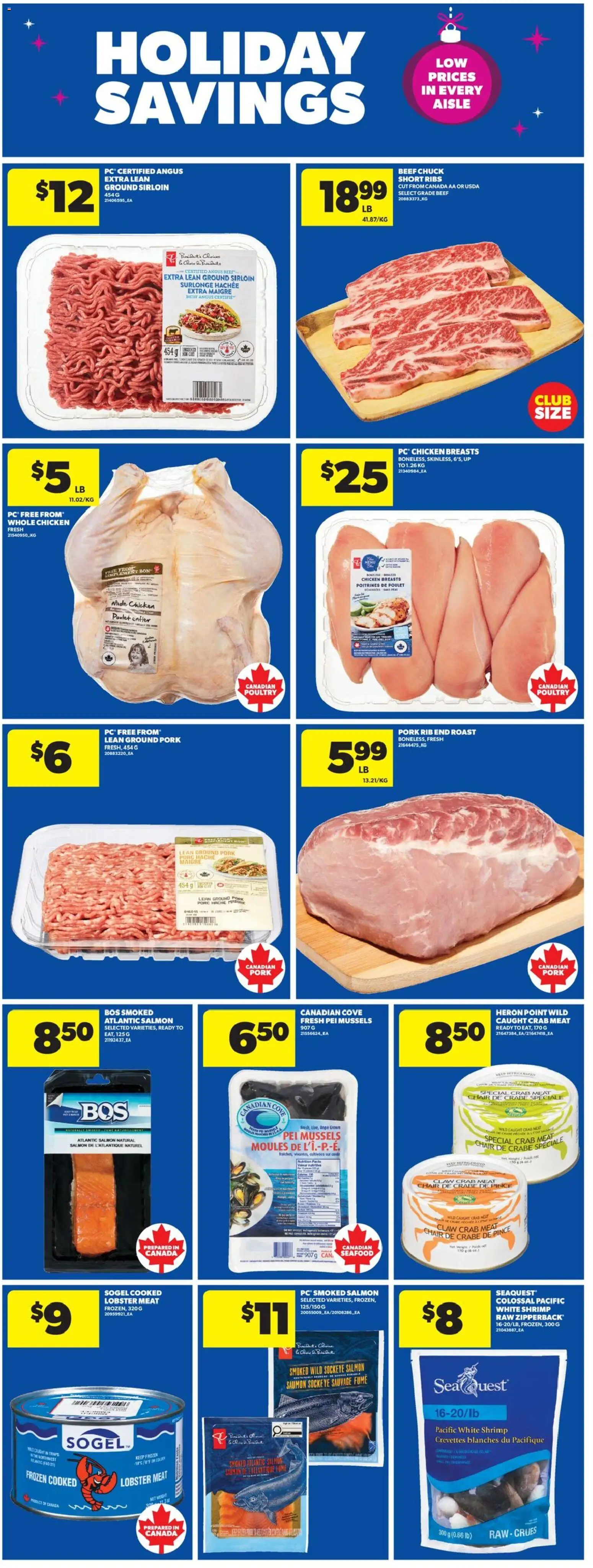 Real Canadian Superstore flyer valid from 18.12.2025 | Page: 13 | Products: Beef, Chicken breasts, PC, Chicken