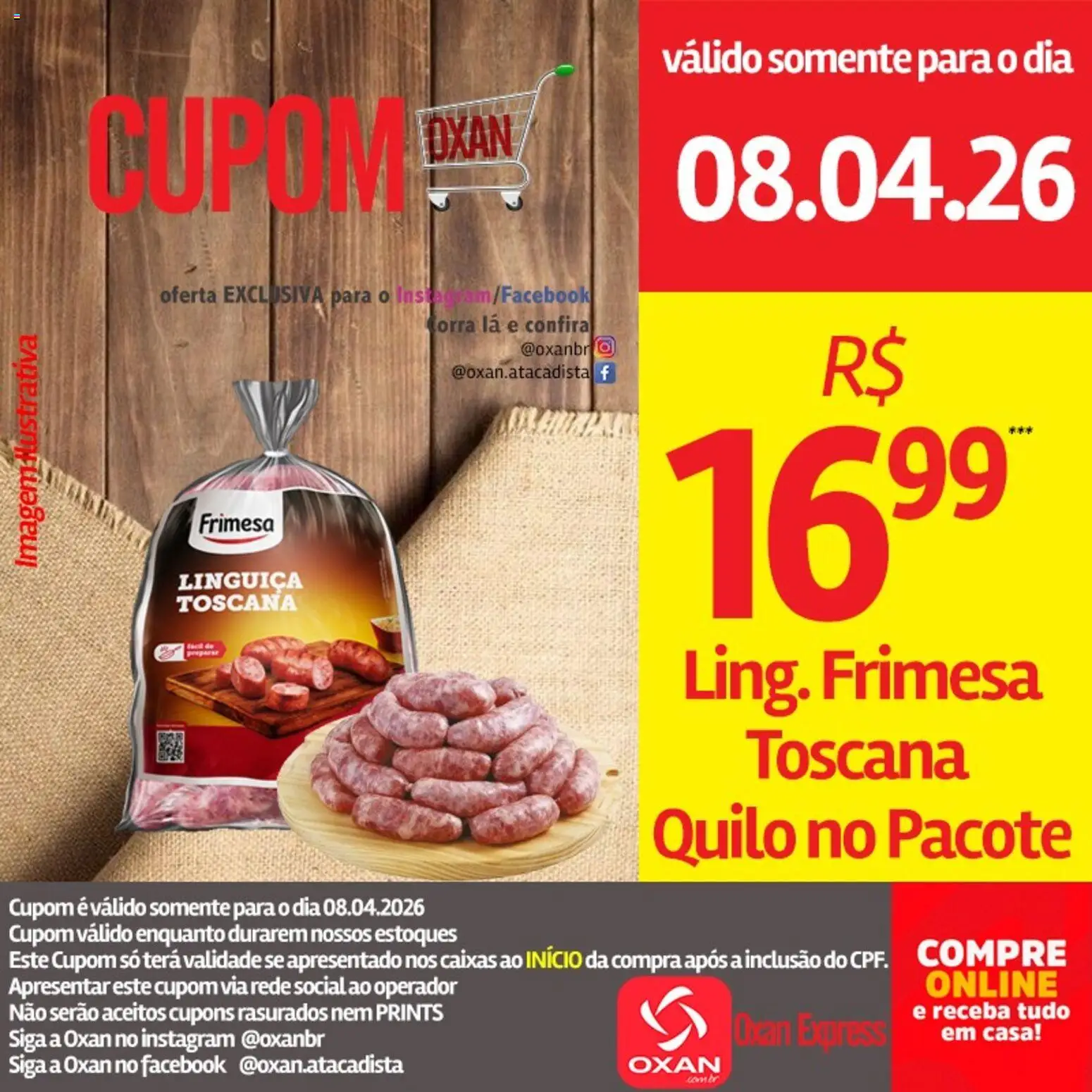 Oxan Atacadista Folheto - válido de 08.04.2026 | Página: 5 | Produtos: Linguiça