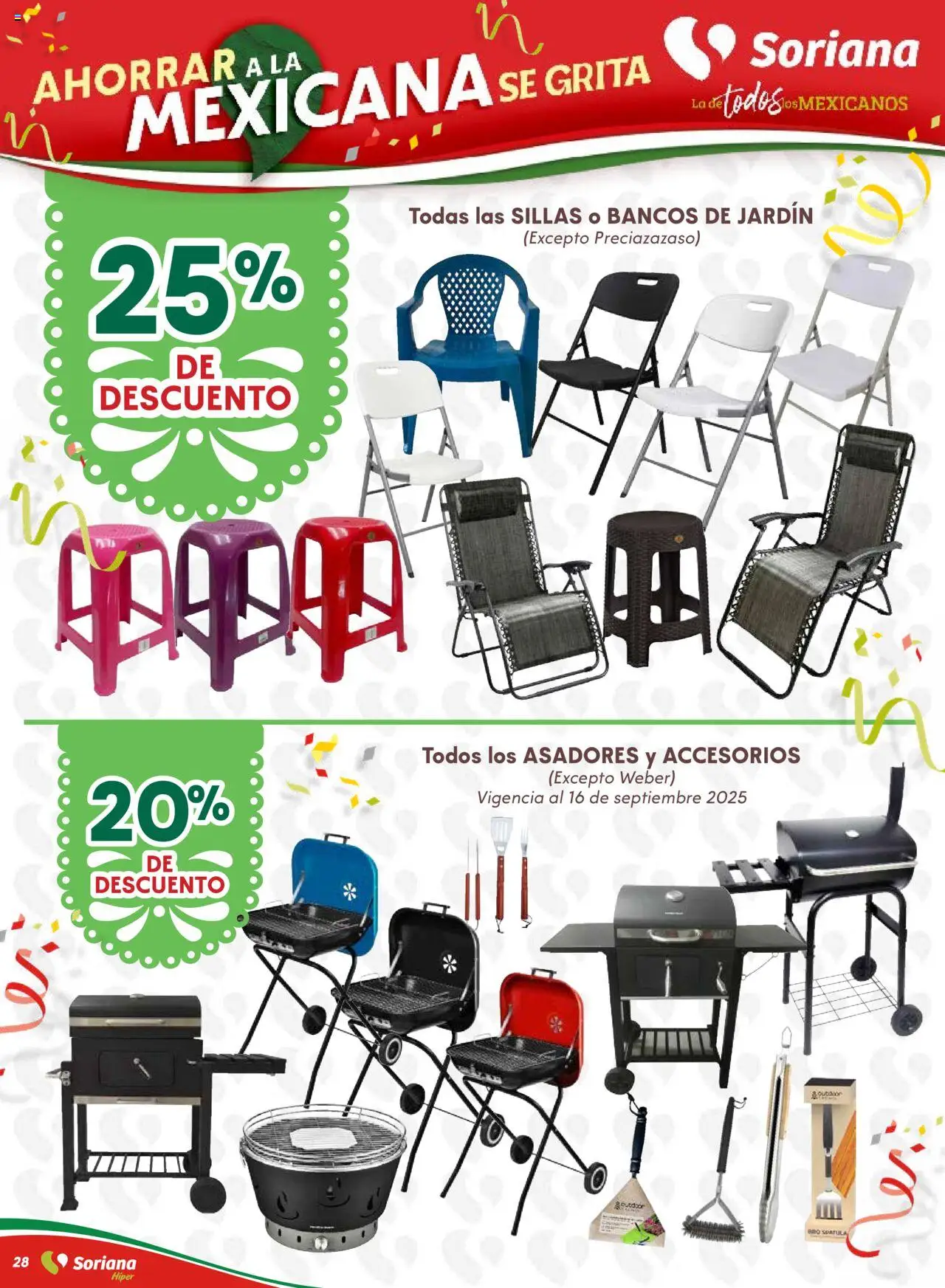 Nuevas ofertas de Soriana válidas en toda la República Mexicana desde el 10.09.2025. ¡Encuentra las mejores ofertas en Soriana - Ahorrar a la mexicana se grita Soriana Híper Nacional! | Página: 28