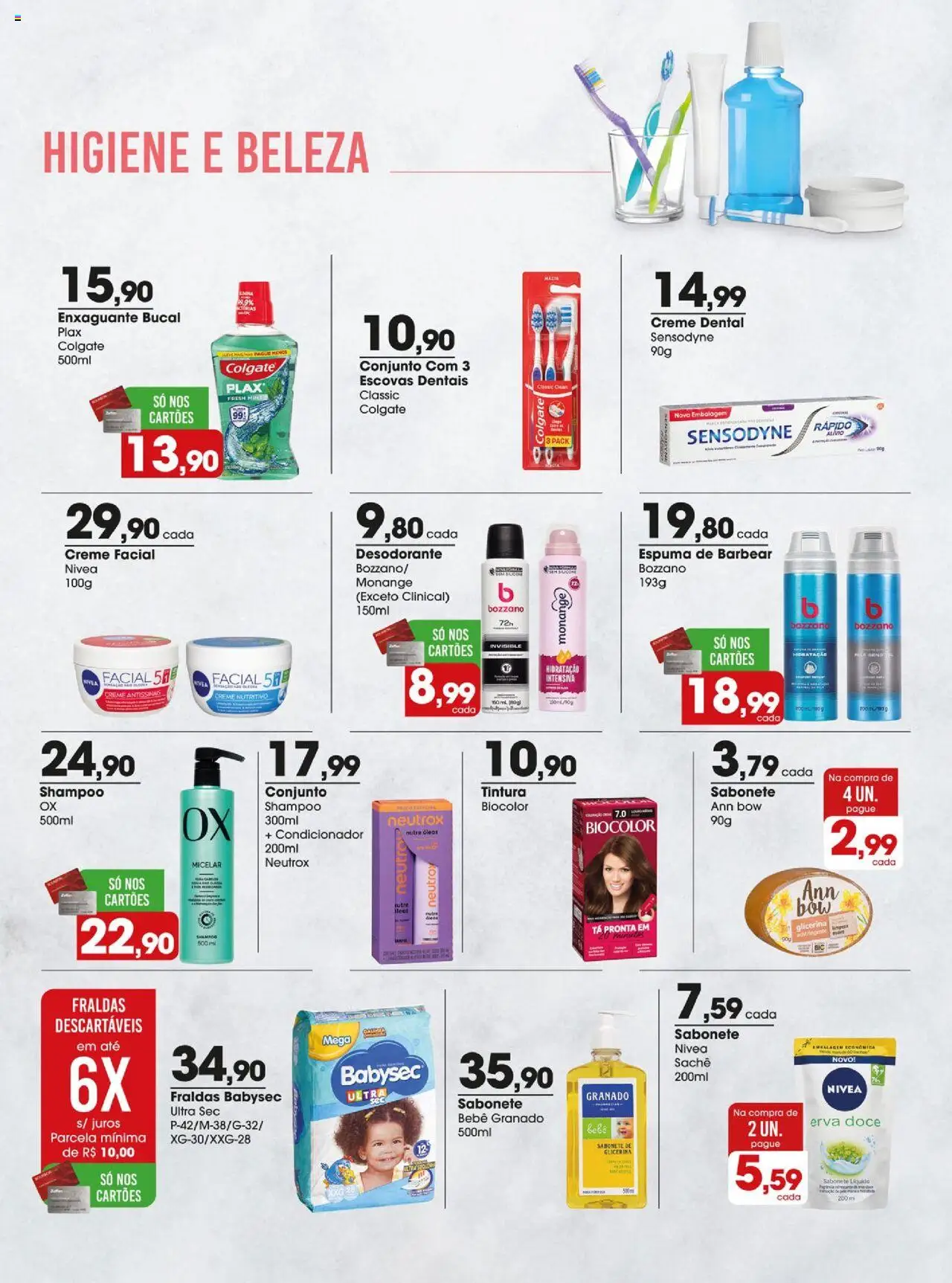 Zaffari Folheto - válido de 12.08.2025 | Página: 15 | Produtos: Sabonete, Fraldas, Creme dental, Adstringente