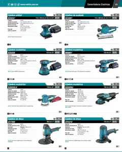 Vista previa de Makita - Catálogo, nuevo folleto de la tienda, válido en México a partir del 04.09.2025 | Página: 123 | Productos: Bolsa, Lijadora, Polvo, Llave