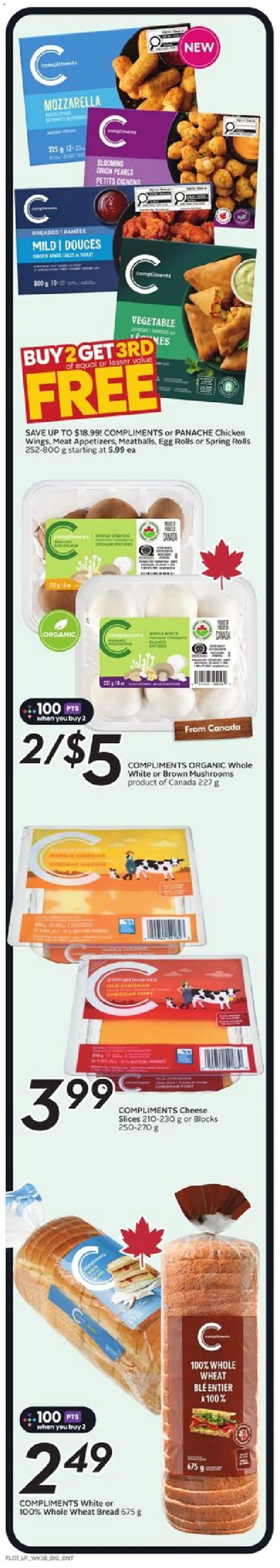 Sobeys flyer valid from 15.01.2026 | Page: 2 | Products: Cheese, Bread, Chicken